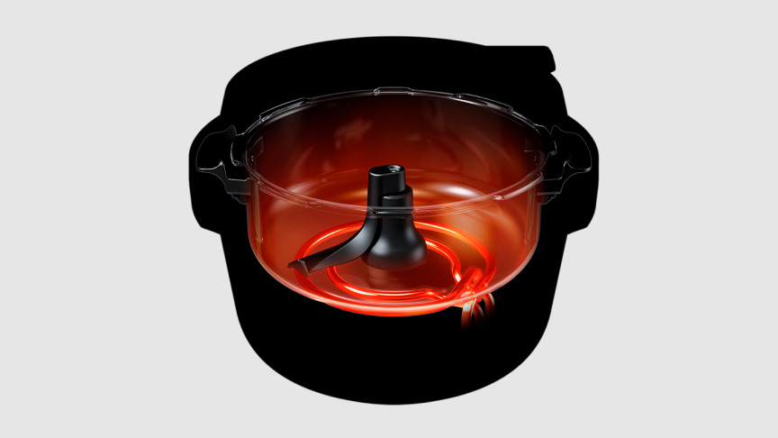 イメージ図：オートクッカーの加熱