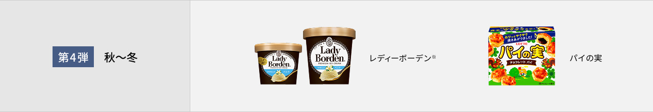 第4弾 秋～冬 レディーボーデン※ パイの実