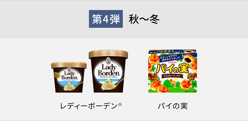第4弾 秋～冬 レディーボーデン※ パイの実