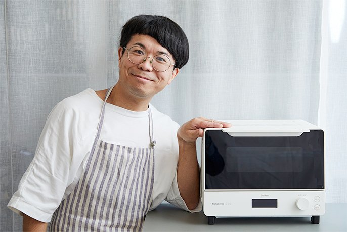 写真：お菓子・パン研究家 ムラヨシマサユキ氏とオーブントースタービストロ