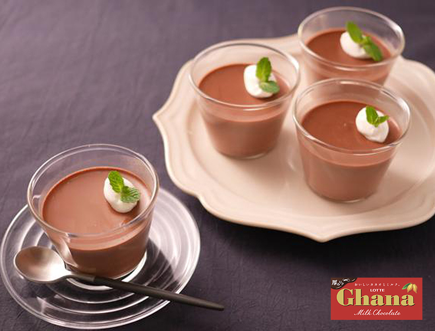 【株式会社ロッテ監修】ガーナミルクのなめらかチョコプリン