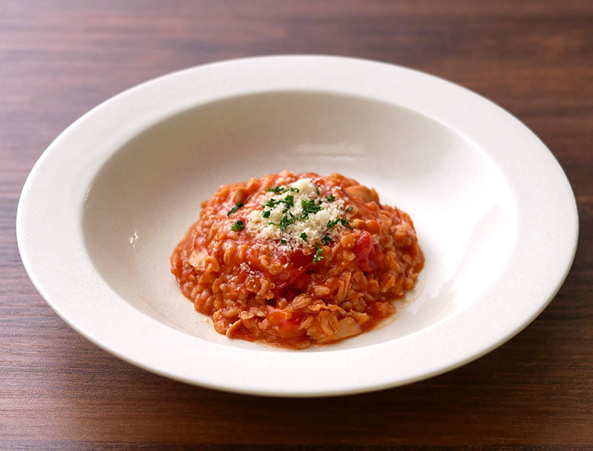 オートミールのトマトリゾット