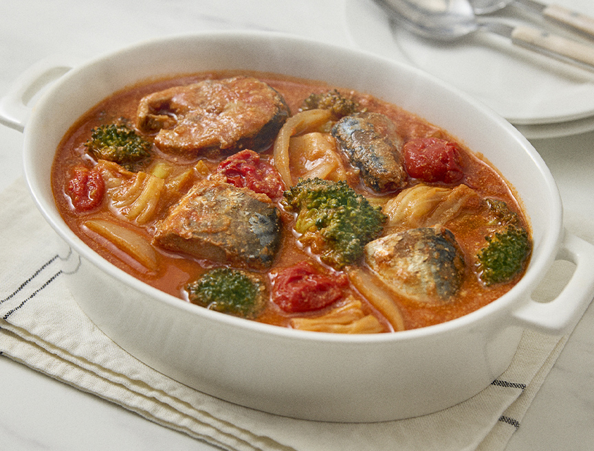 【カゴメ株式会社監修】さば缶のトマトパッツァ