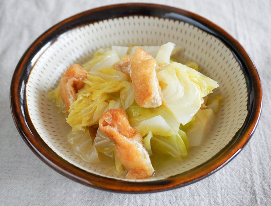 【株式会社 坂ノ途中提供】春キャベツとお揚げの炊いたん