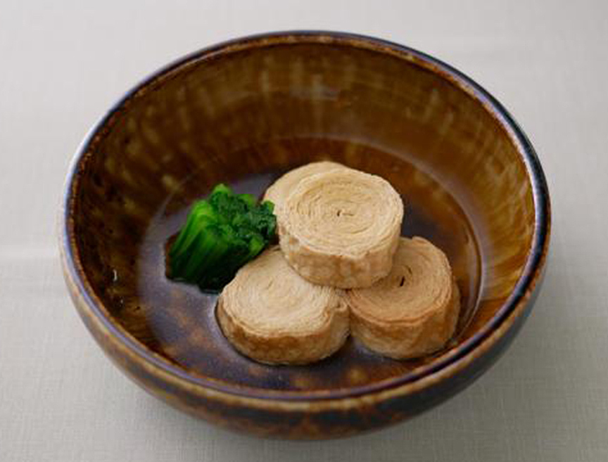 栃木ご当地 揚げ巻き湯葉の煮物