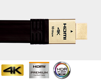 【HDMIケーブル】 4Kプレミアムハイグレードタイプ