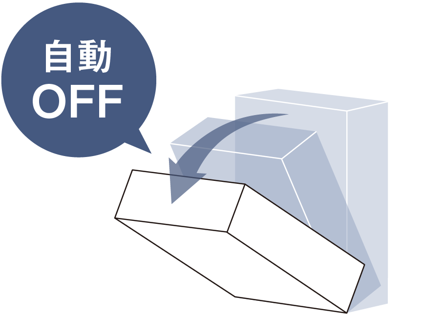 二重安全転倒OFFスイッチ