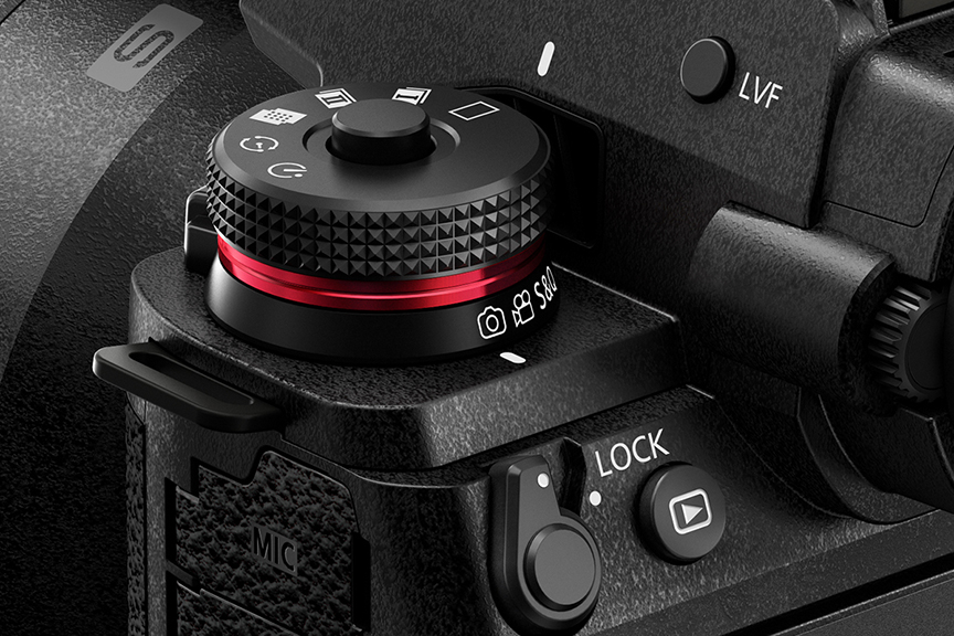 画像：写真/動画/S＆Q切り換えスイッチ