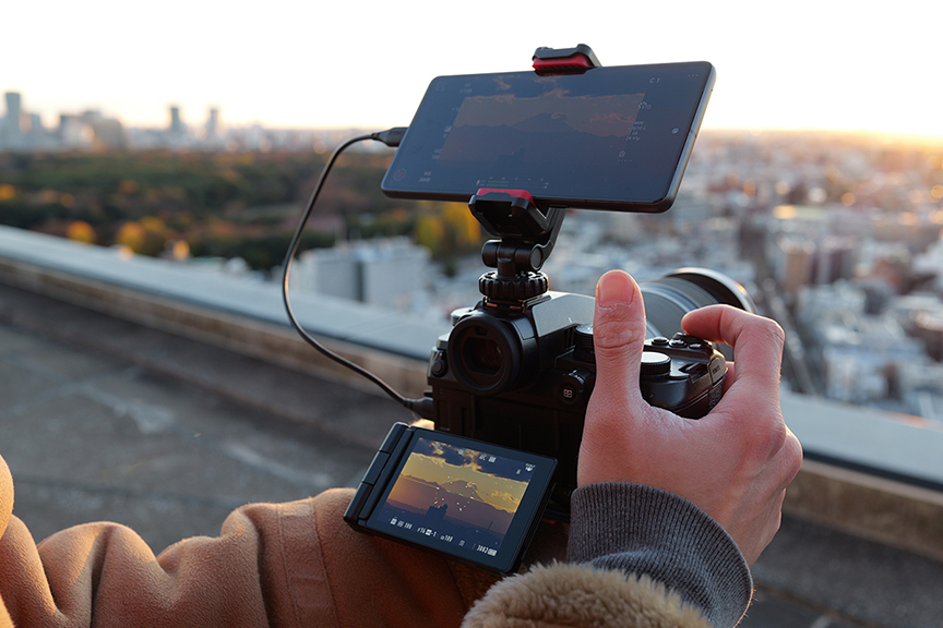 画像：新アプリ「LUMIX Flow」