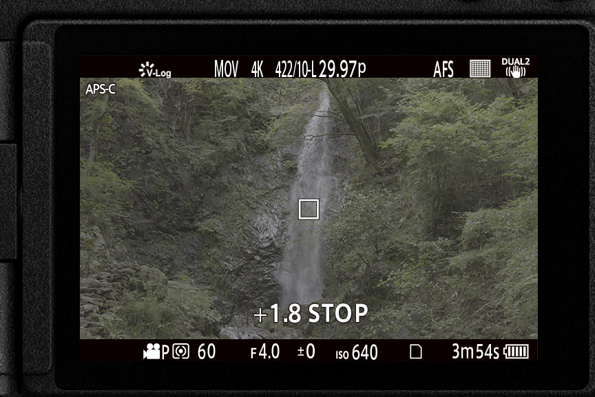 スポット輝度メーター-V-Log時