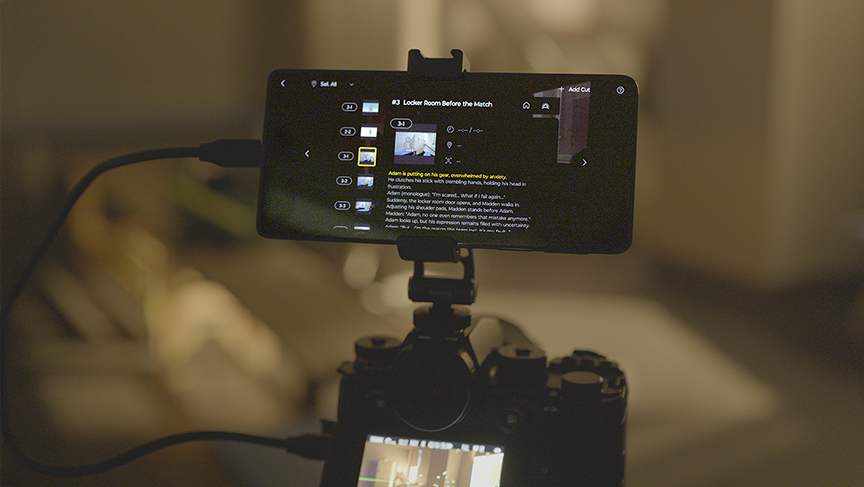 画像：あわただしい現場でもスムーズに撮影