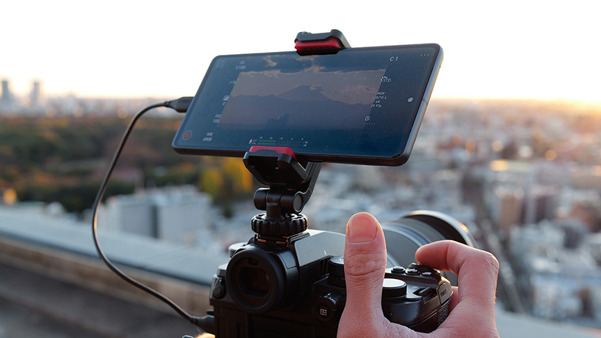 画像：外部モニターとして使える