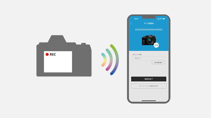 画像：ライブ配信