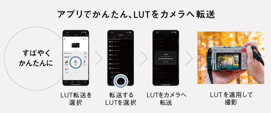 リアルタイムLUTの適用方法