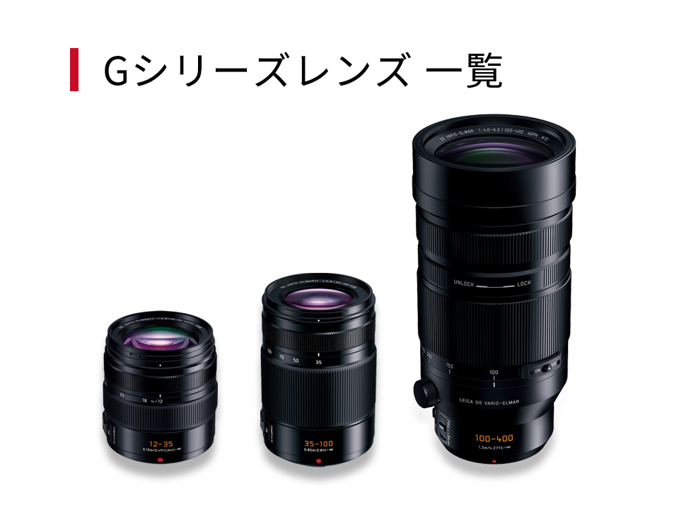 Gシリーズレンズ 一覧
