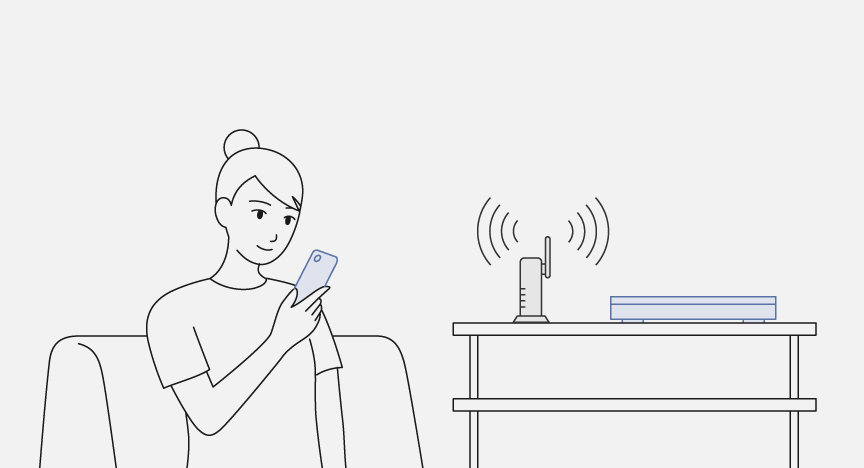 ご自宅のディーガとスマホを接続する場合