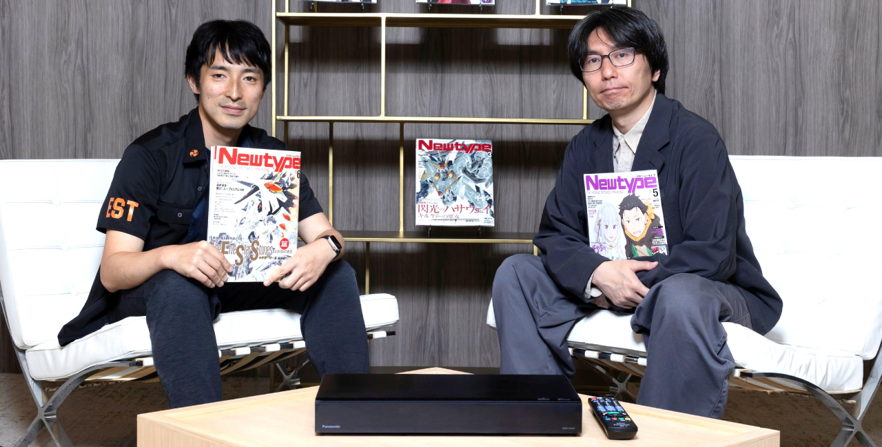 『月刊ニュータイプ』の編集長・澁野義一さん(左)とKADOKAWAコミック第1局コミック第2部部長・角清人さん