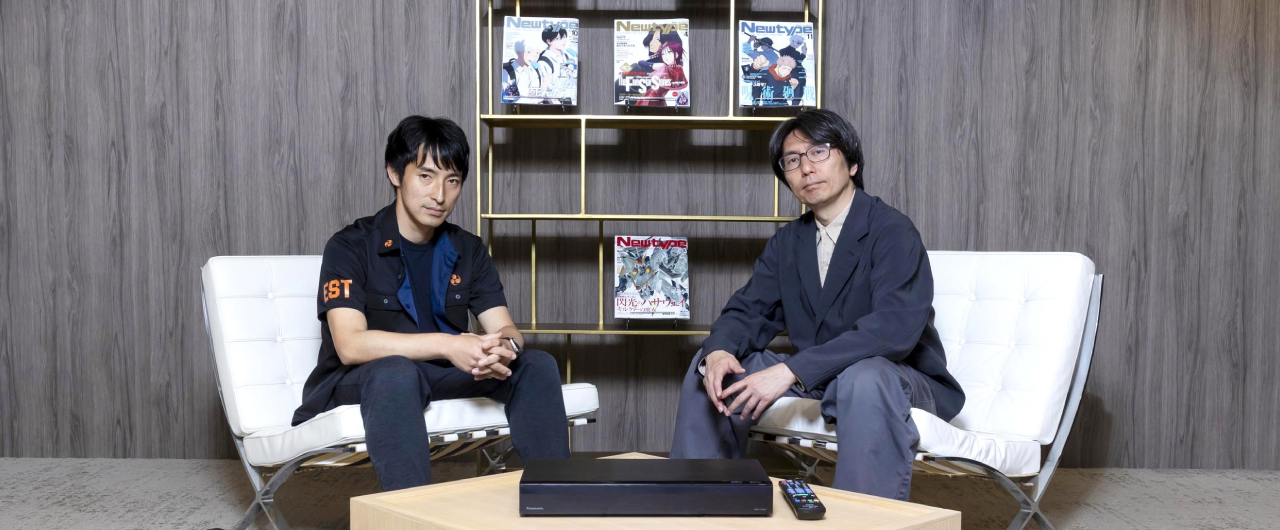『月刊ニュータイプ』の編集長・澁野義一さん(左)とKADOKAWAコミック第1局コミック第2部部長・角清人さん