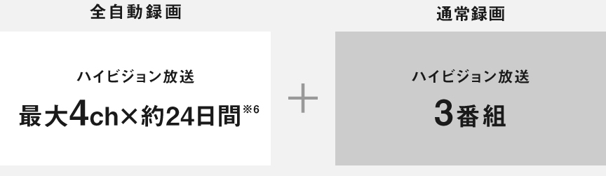 画像：2X210 通常録画をたくさんしたい場合