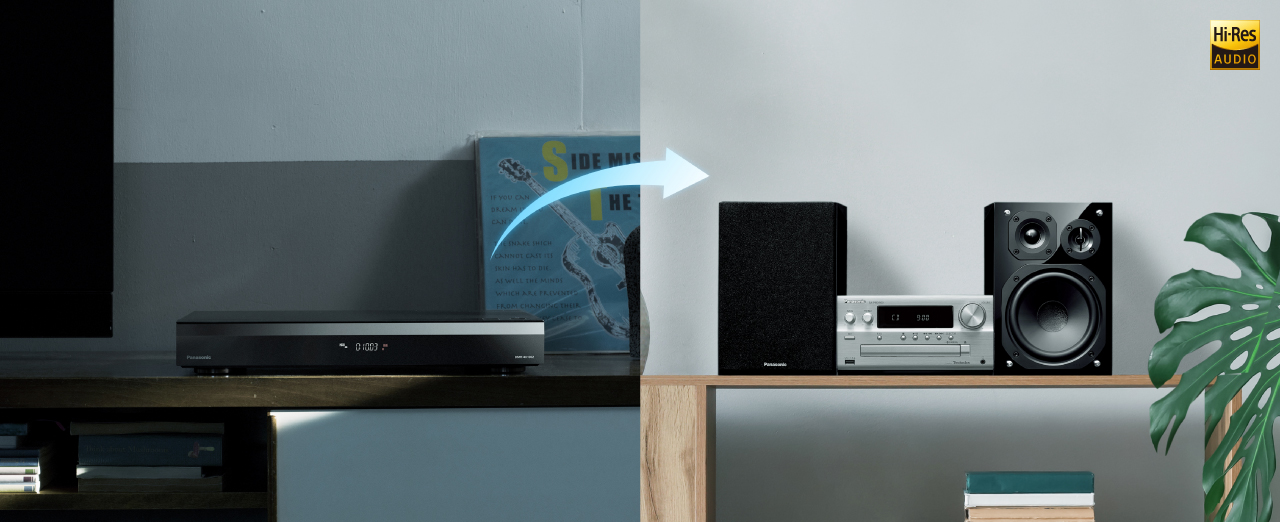 画像：家じゅうどこでも音楽を楽しめる