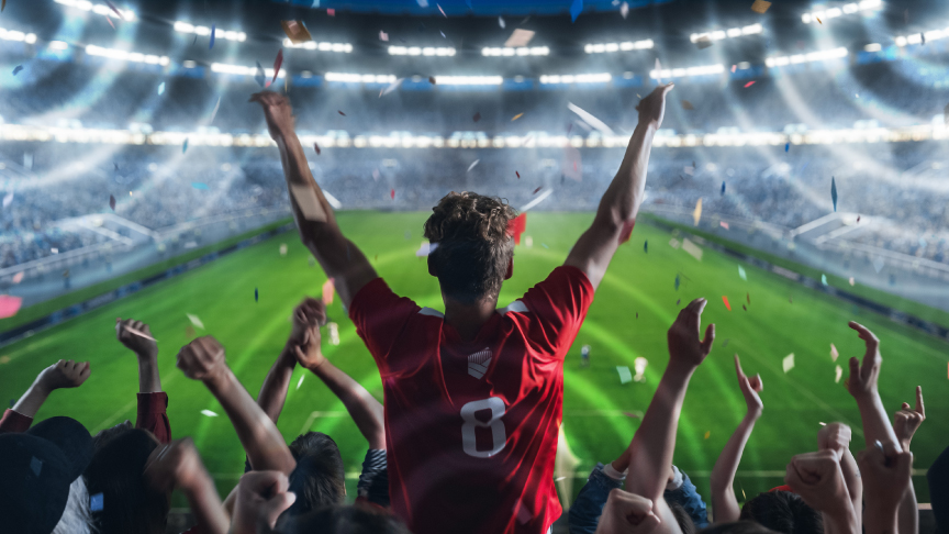 画像：スポーツ中継は歓声が広がり、実況の声もクリアに聞こえます