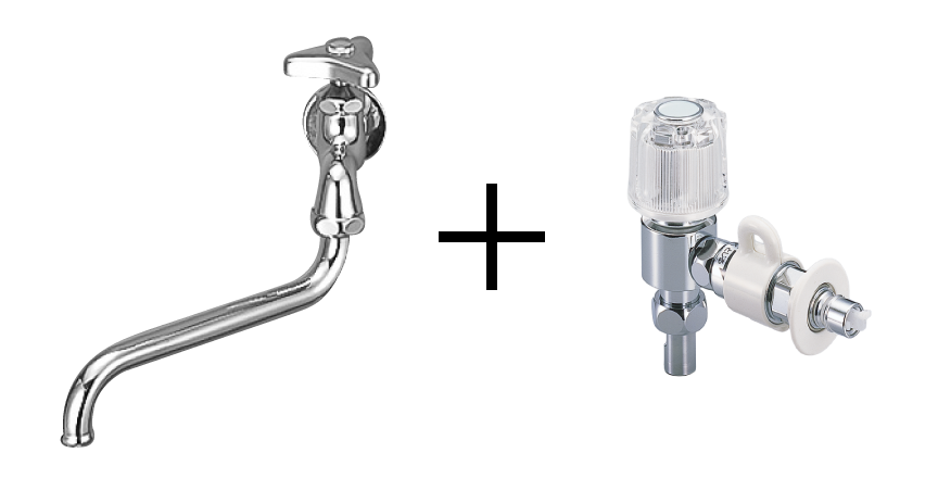 壁出しタイプ：単水栓