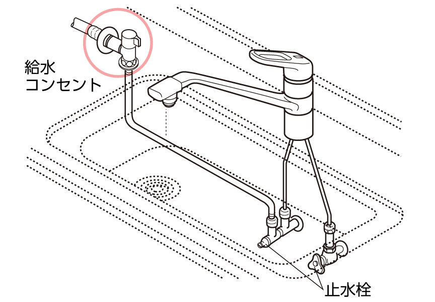 給水コンセントCB-HA7（SANSEI製）