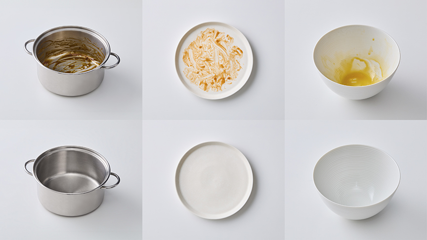 実証！食洗機で落ちるいろいろな汚れ