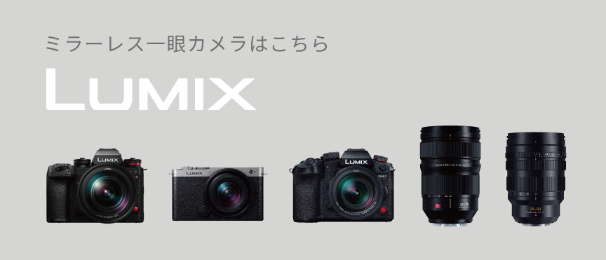 ミラーレス一眼カメラ LUMIX詳しくはこちら