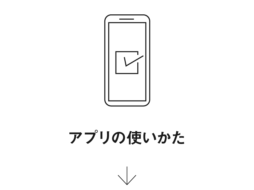 アプリの使いかた
