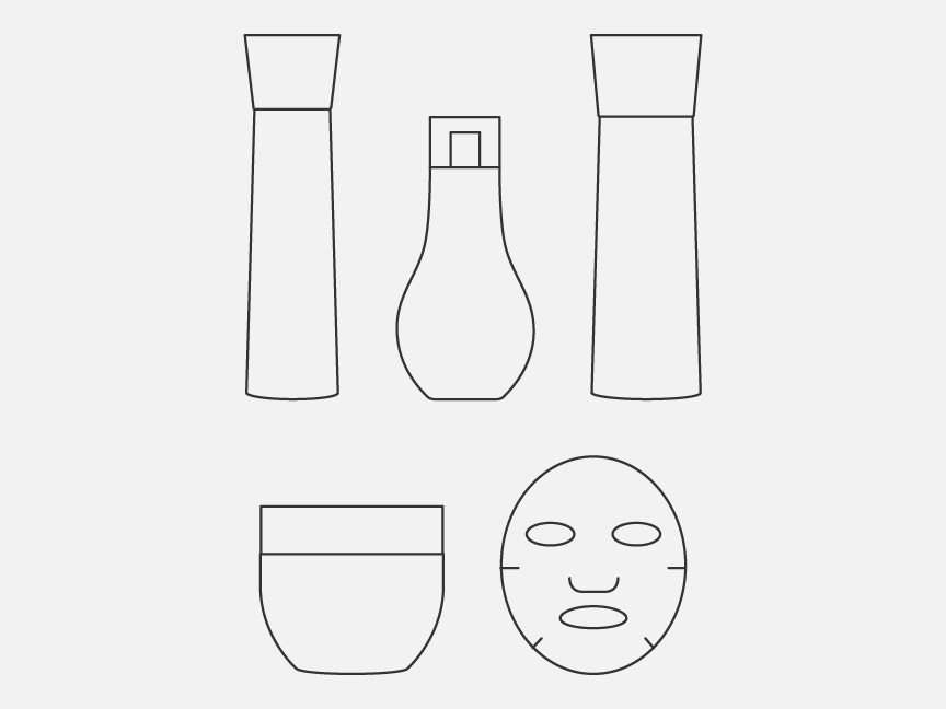 化粧品のイラスト