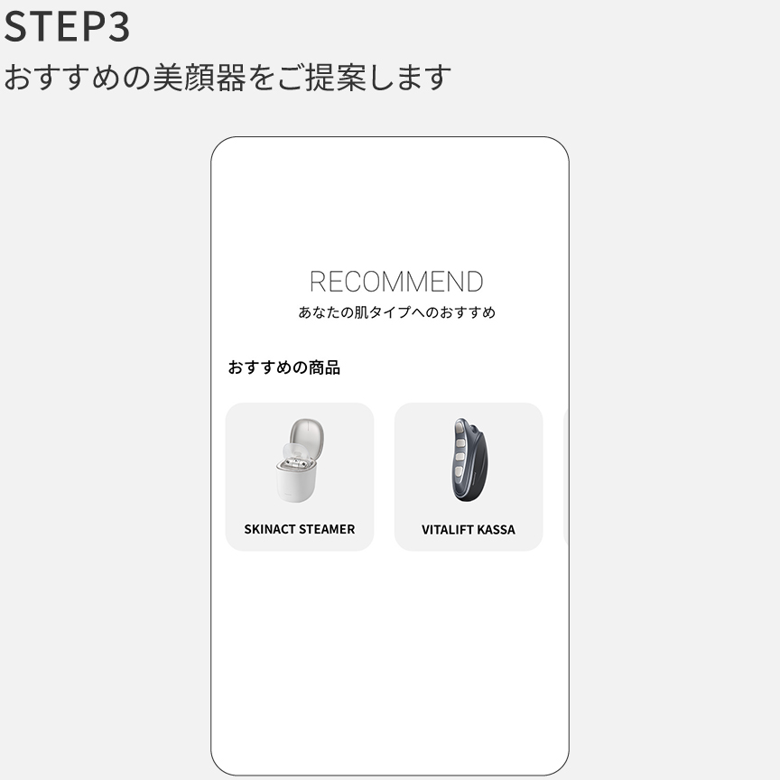 STEP3：おすすめ商品の表示イメージ