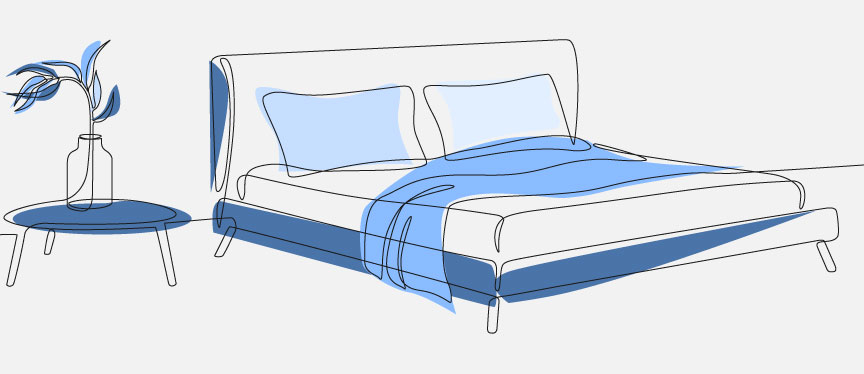 寝室のイラスト