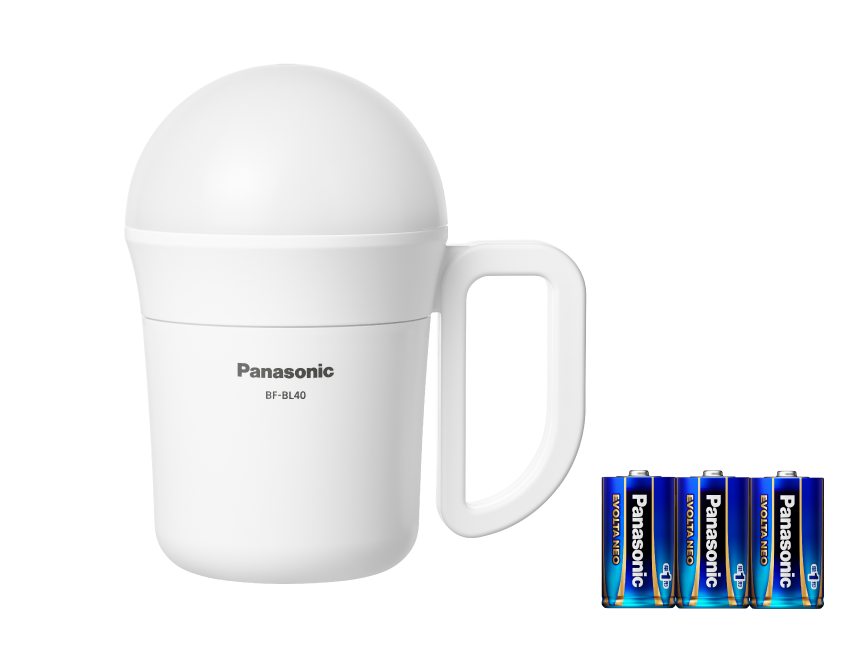 乾電池エボルタNEO付強力ランタン（でかランタン） BF-BL40K-W（単1形電池 3本使用）