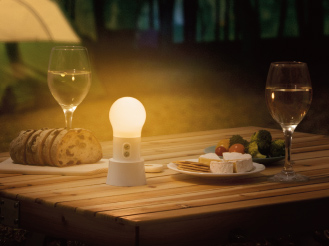 キャンプに持ち出してランタンに