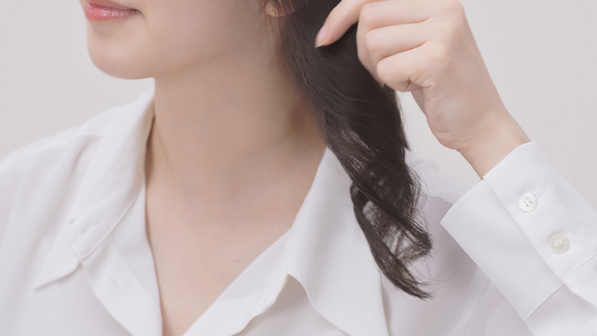 コツ③髪の熱が下がるまで触らない