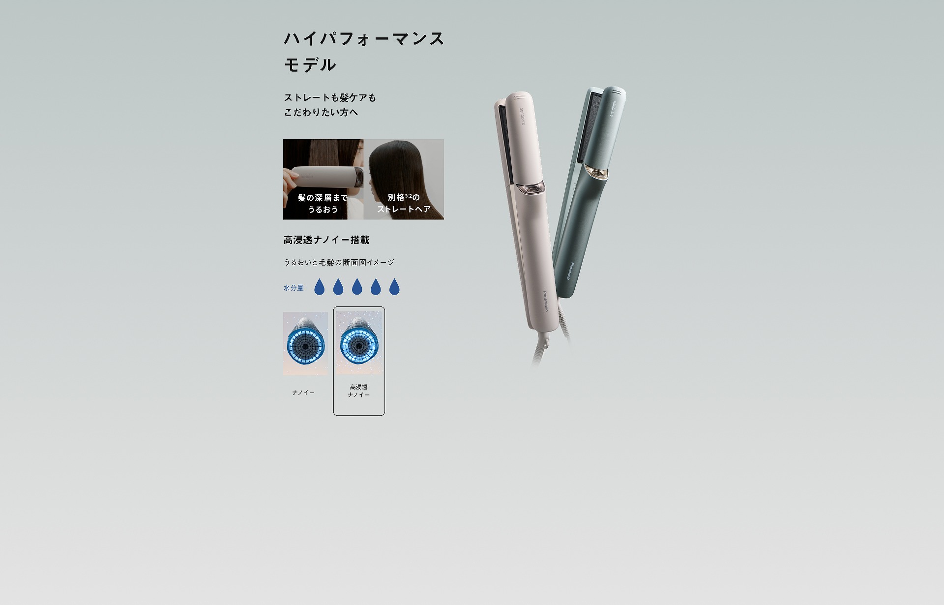 ストレートアイロン ナノケア ナノイーの効果とモデル比較 | ヘアケア