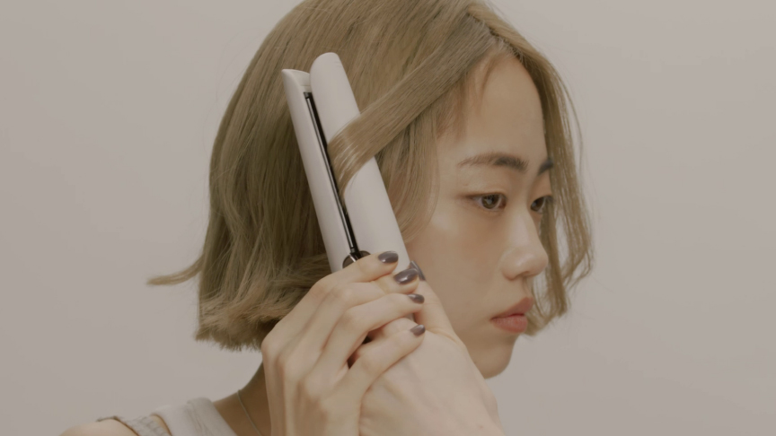 STEP3 すべて巻き終わったら、前髪をとってワンカール