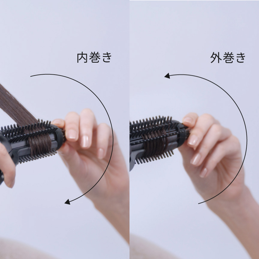 写真：逆回転ではずす様子