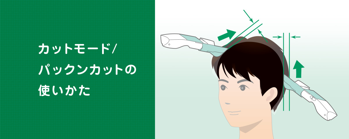 カットモード/パックンカットの使いかた