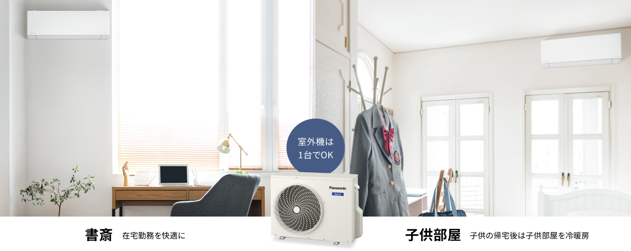 6畳部屋の設置例の画像