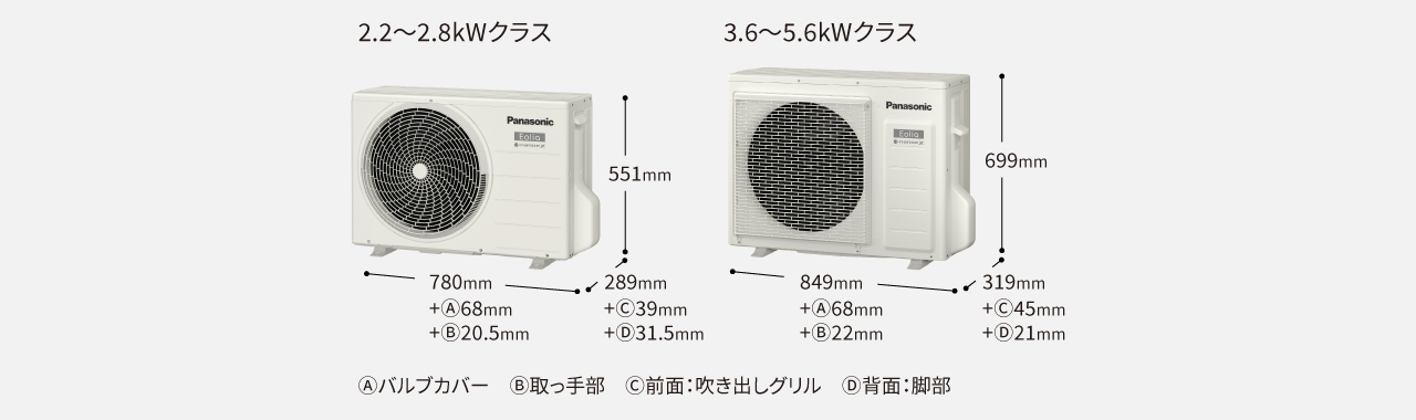 室外機。