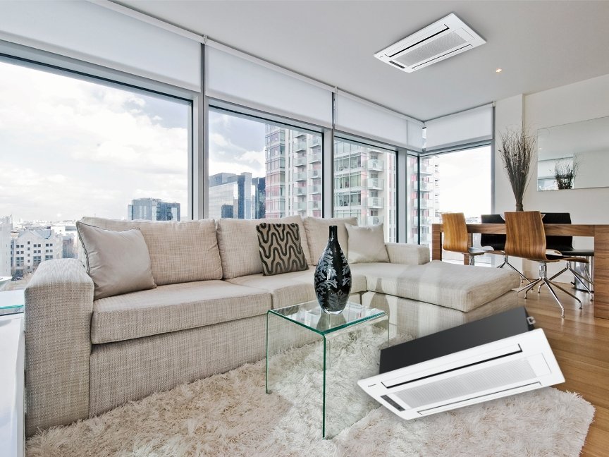 天井ビルトインエアコン〈2方向タイプ〉の使用シーンの画像です