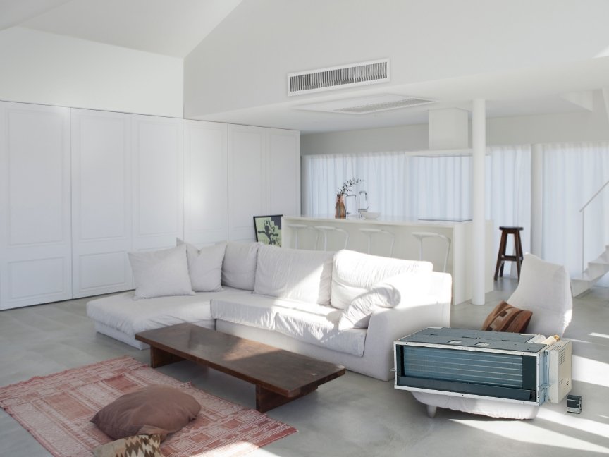 フリービルトインエアコンの使用シーンの画像です