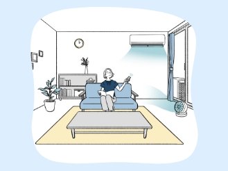 これを知っておけば、冷房も暖房もお得に活用。エアコン節電術7選のメインビジュアルです