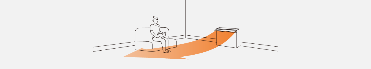 足元暖房のイメージ画像です