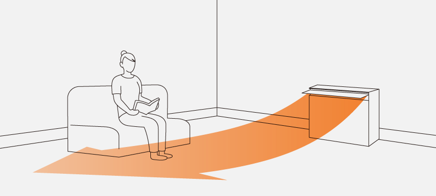 足元暖房のイメージ画像です