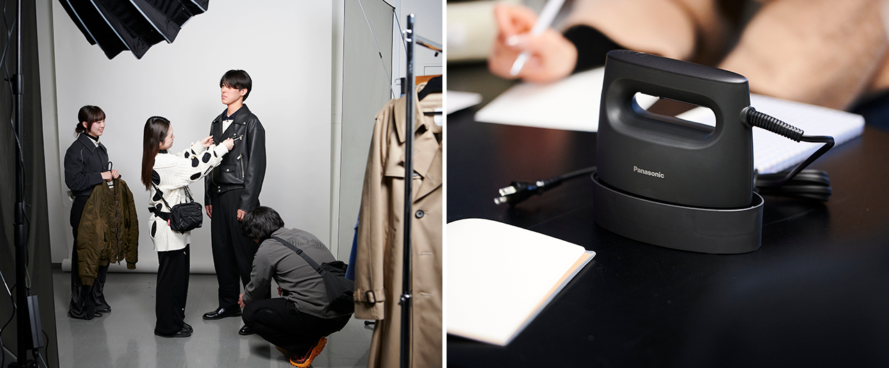 授業に採用された衣類スチーマー