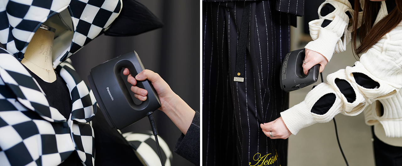 授業に採用された衣類スチーマー