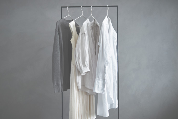 イメージ：衣類を部屋干ししてる様子